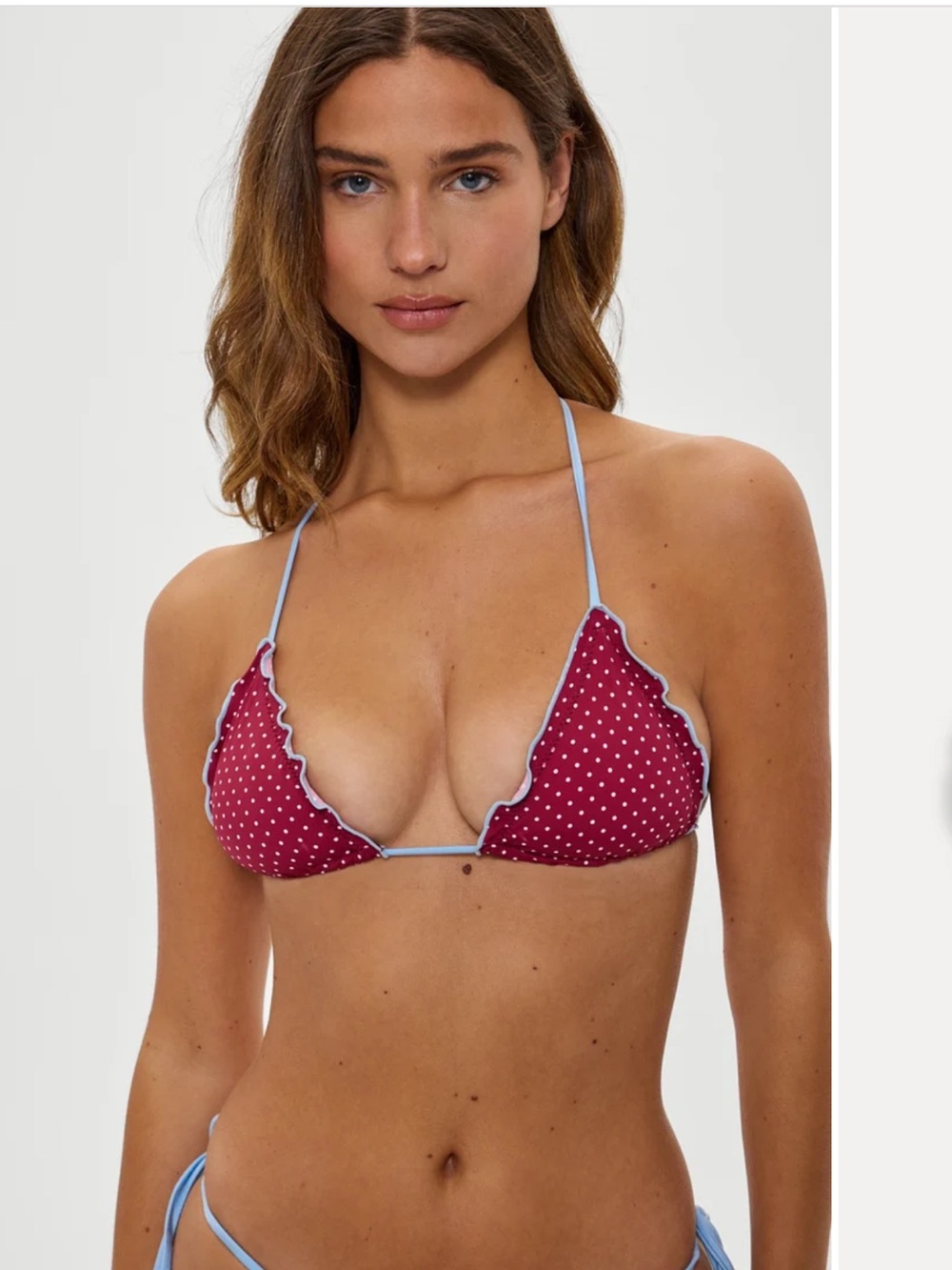 Frankie’s Bikinis Tidal Top and Dove Bottom in Tuscany